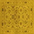 thumbnail image 1 of Ahgly Company Indoor Square Oriental Yellow Industrial Area Rugs, 5' Square, 1 of 4