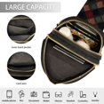 thumbnail image 3 of FORMRS Womens Crossbody Sling Bag Travel Daypack Shoulder Chest Backpack, Red Tartan Pattern, 3 of 7
