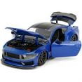 thumbnail image 3 of Jada 2024 Ford Mustang Dark Horse Blue Metallic with Black & Gray Stripes Bigtime Muscle Series 1-24 Diecast Model Car(Selections May Vary), 3 of 3