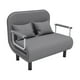 thumbnail image 1 of Sofá cama,Sofá cama Silla perezosa Sofá individual Silla,Respaldo reclinable Bolsillos de almacenamiento ajustables,Muebles de salón de espacio moderno para sala de estar,Muebles de Gris, 1 of 9