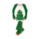 thumbnail image 5 of Conjuntos de pijamas navideños familiares a juego: camisetas de manga larga con cuello redondo + pantalones con estampado de árbol de Navidad, mono o conjunto para perro., 5 of 10