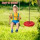 thumbnail image 2 of 1 juego de columpio de disco redondo para niños, para uso en interiores y exteriores, con forma de pétalo engrosado, fácil de instalar, para patio, jardín y patio de juegos, 2 of 7