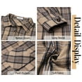 thumbnail image 5 of Fantaslook Plus Size Flannel Plaid Shirts for Women Long Sleeve Button Down Shirts Casual Loose Blouses Tops, 5 of 8