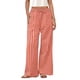 thumbnail image 1 of Pantalones de pijama PRETTYGARDEN para mujer, pierna ancha, algodón a rayas, 1 of 9