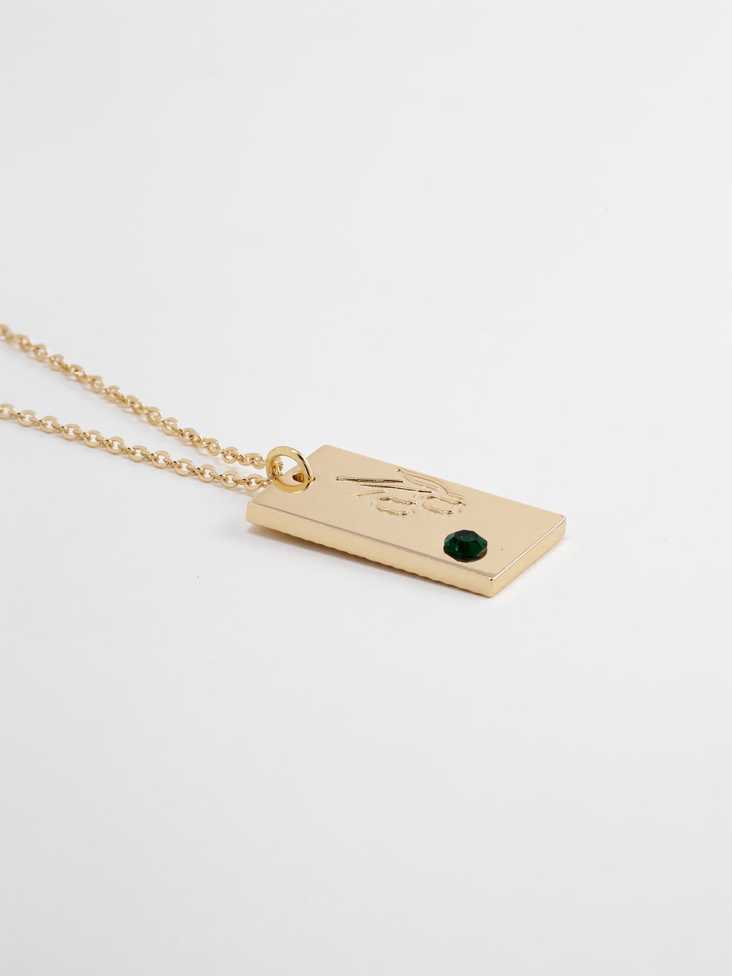 Time and Tru Women's Goldtone Necklace, May Birthstone