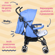 thumbnail image 5 of Carriola Bastón Ultraligera Plegable Viajera iBaby Ischia azul, 5 of 9