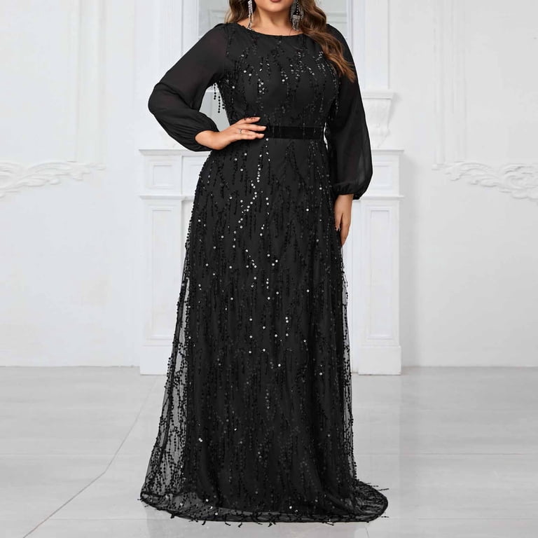 sequins long sleeve maxi dress formal Elegant Burgundy Sequin Evening Gown – Luxury Long Sleeve Mermaid Dress