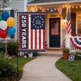 thumbnail image 1 of 250th Anniversary Independence Day Banner Celebration for Window Wall Home Outdoor, 1 of 5