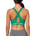 thumbnail image 2 of Top Deportivo Under Armour Cruzado de Impacto Medio Verde XS, 2 of 3