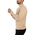 thumbnail image 3 of X RAY JEANS Mens Mock Neck Sweater Pullover, Oatmeal, XL, 3 of 10