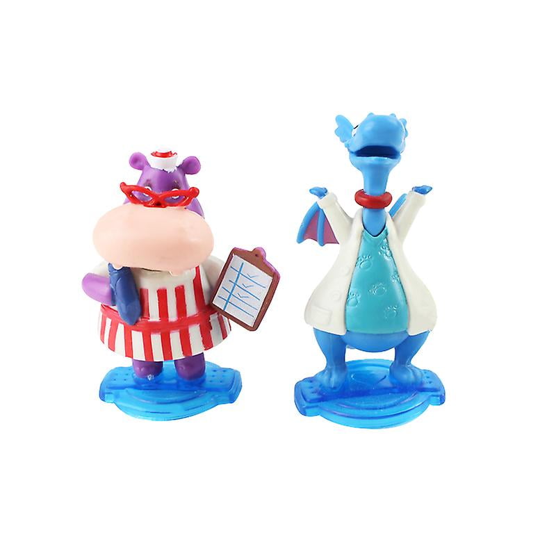Zmleve 5pcs Lot 7cm Doc Mcstuffins Figures Doctor Lambie Sheep Stuffy Dragon