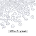 thumbnail image 3 of REGALWOVEN 300Pcs Cuentas de Pony Colores AB 6x9mm Espaciadores de Acrílico Sueltos para Trenzado de Cabello, 3 of 6