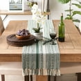thumbnail image 3 of Design Imports CAMZ13801 DII Dark Green Braided Stripe Table Runner 15x108, 3 of 4