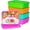 Brilliant Color, variant on Silicone Bento Box Classic Colors 2 Reusable Rectangle Lunch Container