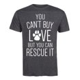 thumbnail image 2 of Instant Message - You Can't Buy Love Rescue It - Men's Short Sleeve Graphic T-Shirt, 2 of 6