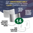Steellabels Ultimate Economy Adhesive Chrome Socket Labels - 255 Piece ...