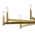 thumbnail image 4 of Kichler Erzo 35 1/2" Wide 8-Light Modern Natural Brass Chandelier, 4 of 9
