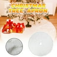 thumbnail image 2 of Christmas Plush Long Haired Christmas Tree Skirt Christmas Tree Skirt Decor, 2 of 9