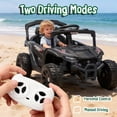 thumbnail image 3 of Track Seven 24V Kids Ride on Car, Electric UTV with Remote Control, Bluetooth, Music, 4-Wheel Suspension, Anti-Collision Bar, 14.6" Wide Single Seat, 24V Ride on Toy Car for Boys Girls Aged 3+, Black, 3 of 8