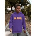 thumbnail image 2 of Celestial Joy Icons - Retro Cosmic Emojis Youth's Hoodie, 2 of 4