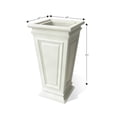 thumbnail image 3 of Algreen Covington Planter, Self-Watering Planter, Tall Square Taper, 27-In. Height by 14-In., White, 3 of 7