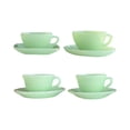 thumbnail image 4 of kusrkot 4Pcs 1:6 Mini Tea Cup and Saucers Set Furniture Toys for Dining Room Kitchen, 4 of 9
