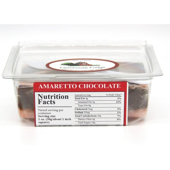 Farmhouse Fudge:  Amaretto Chocolate Fudge (8 Ounces)