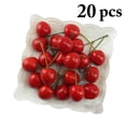 thumbnail image 2 of Coofit Artificial Fruits Lifelike Plastic 20PCS Mini Fruit Models Simulation Cherries, 2 of 8