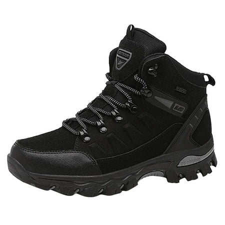 

Puawkoer Hiking Shoes Couple Breathable Mesh Non- Climbing Outdoor Hiking Shoes Men s mens shoes 43 Black