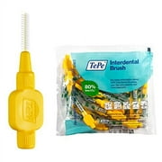 TEPE Interdental Brush Original, .. Soft Dental Brush for .. Teeth Cleaning, Pack of .. 25, 0.7mm, Medium Gaps, .. Yellow, Size 4