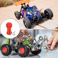 thumbnail image 6 of Hex Hub Adapter Extension Conversion with Dust Cap Plug 17mm to 30mm for 1/8 Remote Control Car(Red), 6 of 6