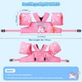 thumbnail image 3 of MoKo Toddler Swim Vest for Kids 20-30-50lbs, Swim Arm Floaties Pool Learning Swim Training Equipment, Pink Unicorn, 3 of 6