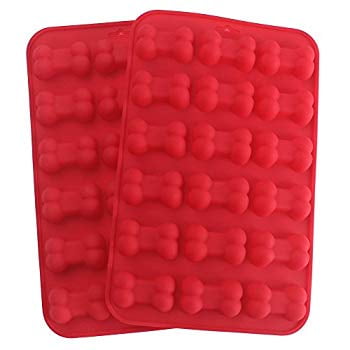 Bone Shape Silicone Mold for Making Frozen Dog Treats, Baked Goods, Soap Bars, Chocolate Candies, Set of 2
