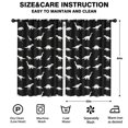 thumbnail image 2 of Blackout Kids Curtains,Black Cartoon Dinosaurs Silhouette Pattern Childrens Insulated Curtains Set Of 2,Bedroom Essentials,Toddler Room Decor 52"x84", 2 of 5