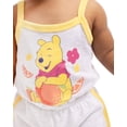 thumbnail image 3 of Winnie the Pooh Baby Girls Sleeveless Graphic Romper with Matching Bow Headband, Sizes 0/3M-24M, 3 of 7