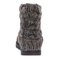 thumbnail image 3 of MUK LUKS Women's Casual Faux Suede Cuffed Boots, Water Resistant, Black, Size 8, 3 of 6