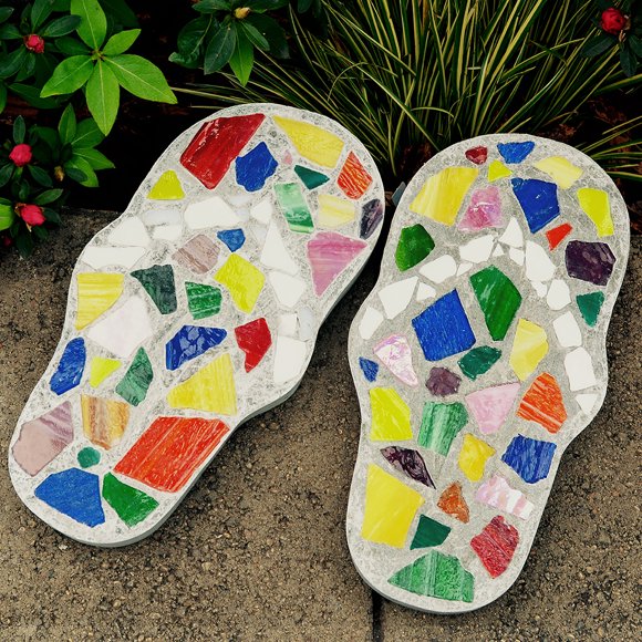 Milestones Mosaic Stepping Stone Kit-Flip-Flop - 90111290