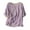 04 Purple, variant on Summer Cotton Linen Shirts for Women Floral Embroidered Tops Solid Color Short Sleeve Shirts Crew Neck Button Shirt Blouse
