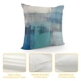 thumbnail image 4 of JEUXUS Turquoise Grey Body Pillow Cover Teal Modern Abstract Art Painting Cushion Long Pillowcase with Zipper Gray Blue Artwork Pillow Covers Decorative Soft Large Bedding Pillow Cases for Beddroom, 4 of 5