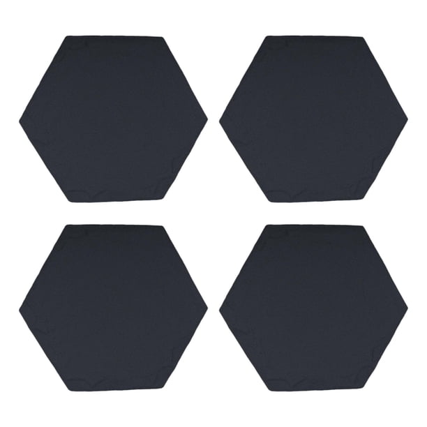 4 piezas de losas para jardín, losas para caminos, losas de imitación para jardín, caminos y paisajismo exterior. Forma hexagonal