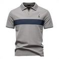 thumbnail image 1 of WOLLED T-Shirt Brodé de Cerf pour Hommes, Col en V, Manches Courtes, Décontracté, 1 of 9