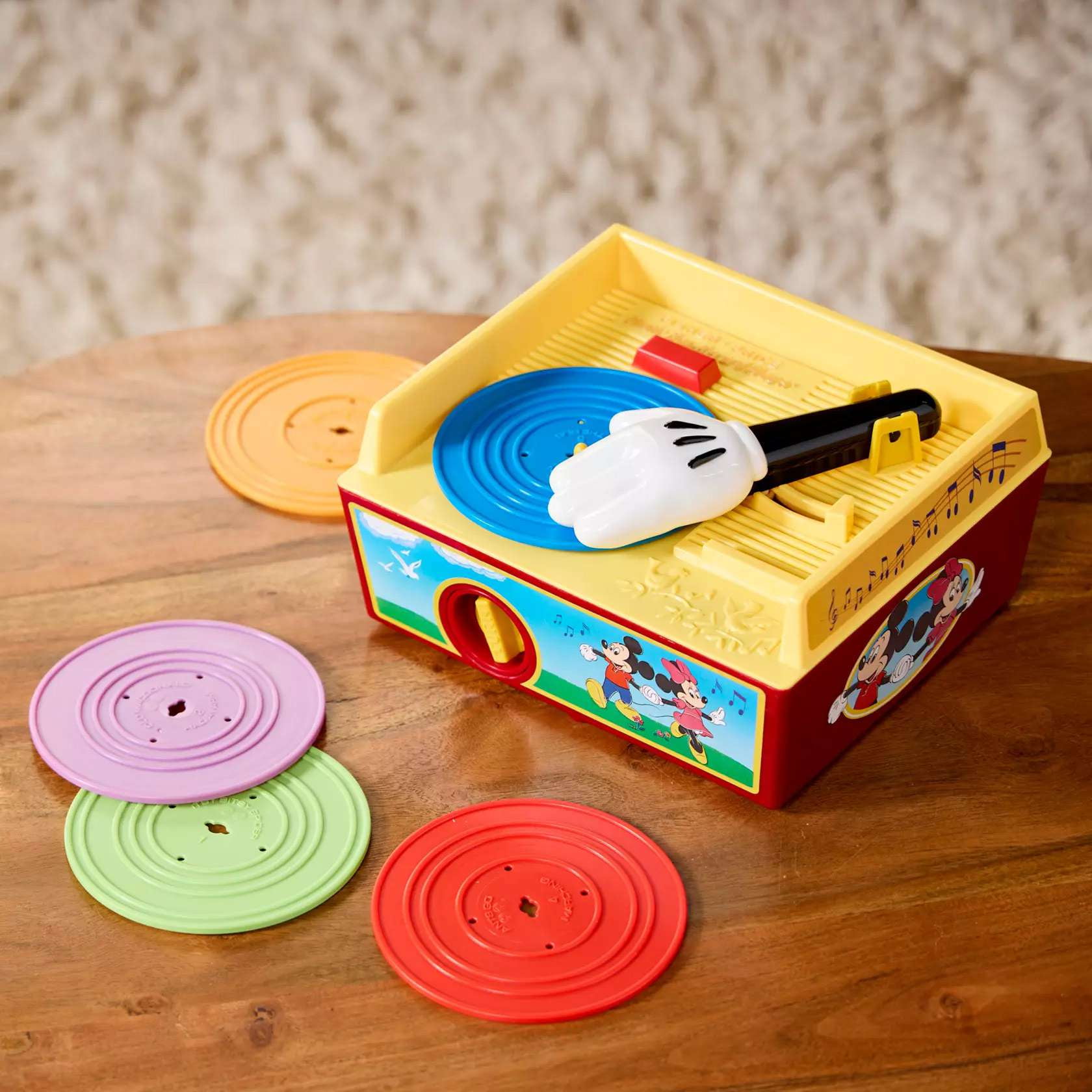 Disney Fisher Price Mickey Mouse Music Box Record Player - Walmart.com