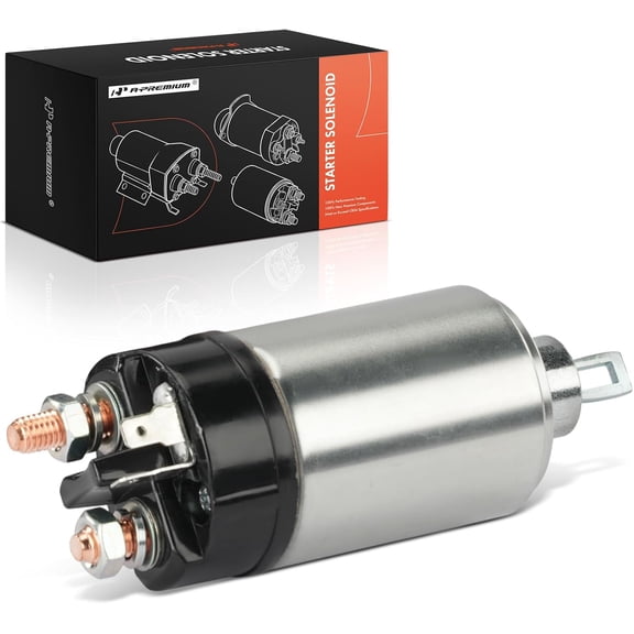 A-Premium Starter Solenoid Compatible with Volkswagen, Fiat, Opel, Porsche - Beetle 1967-1979, Transporter 1963-1979, 124, Brava, Lancia, Beta, Zagato, Deluxe, Kadett, Rallye, 914, Fastback - 12V