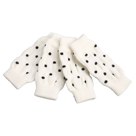 M Buder 4Pcs Dog Elbow Protector Cute Polka Dot Comfortable High Stretch Dirt Resistant Pet Socks Sleeve for Dogs S (4.72 inches / 12 cm)