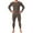Brown, variant on Men Long Johns Thermal Underwear Set Fleece Lined Base Layer Top and Bottom for Cold Weather