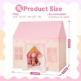thumbnail image 4 of SISTICKER Princess Kids Play Tent Toys for 3-12 Years Toddlers Girls Indoor Fairy Playhouse (Pink & Yellow), 4 of 10