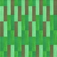 thumbnail image 1 of Ahgly Company Machine Washable Indoor Square Transitional Dark Lime Green Area Rugs, 8' Square, 1 of 7