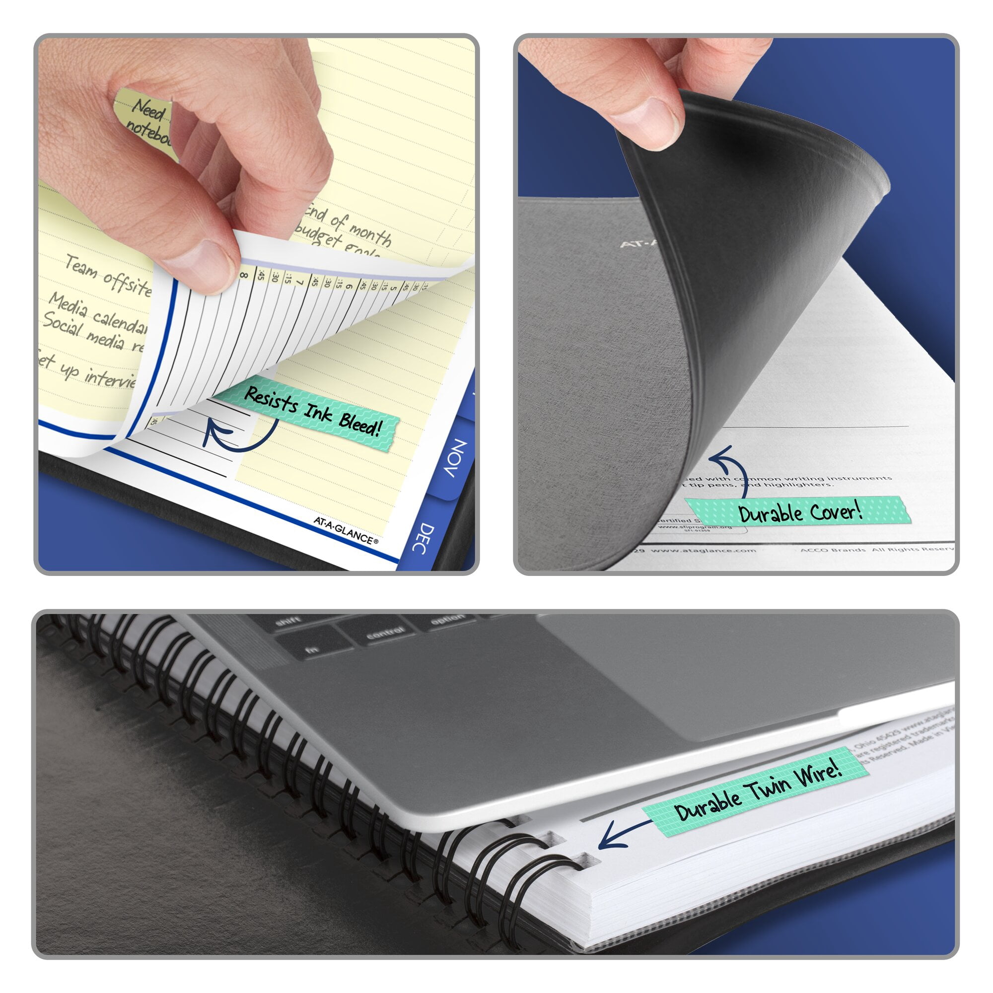 AT-A-GLANCE QuickNotes 2027 Weekly Monthly Appointment Book Planner Black Large