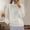 White, variant on Turtleneck Sweater Tops for Women Red Ruffle Long Sleeve Knit Solid Elegant Sweaters Womens Cardigans L