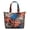 Orange-1, variant on Aloha Palm Inspired Weekender Bag - Lightweight Large Capacity Tote with Zippered Pockets, Durable Handles, Tropical Plant Design for Travel, Work & Daily Essentials